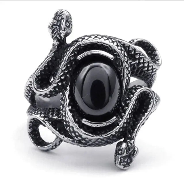 BAGUE DOUBLE SERPENT - Viking Héritage
