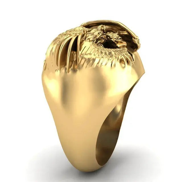 BAGUE DRAGON AFFRONTEMENT FINAL (ACIER) - Viking Héritage