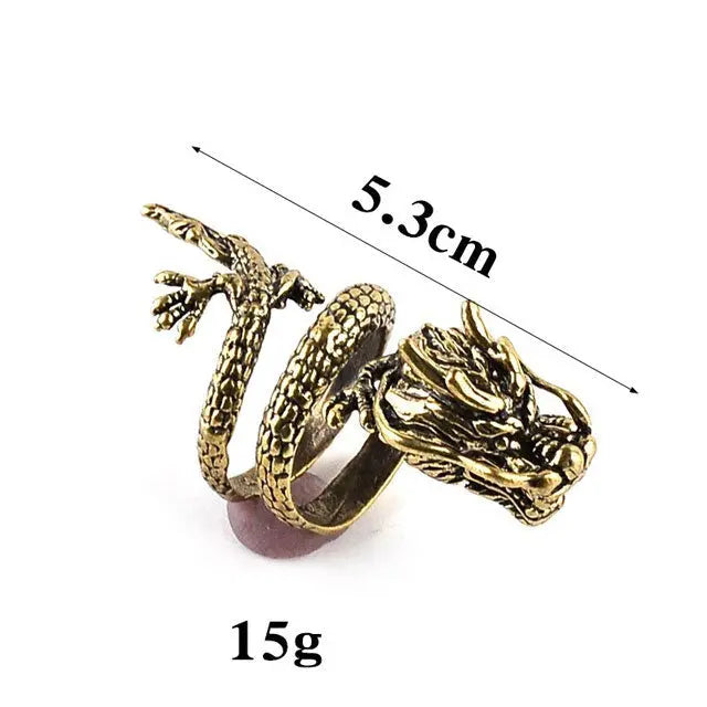 BAGUE DRAGON DOIGT (ACIER) - Viking Héritage
