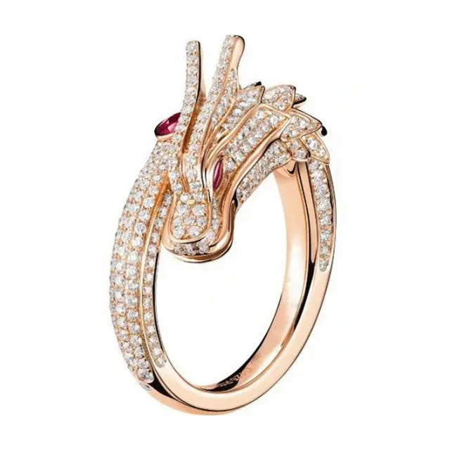 BAGUE DRAGON FEMME (ACIER) - Viking Héritage