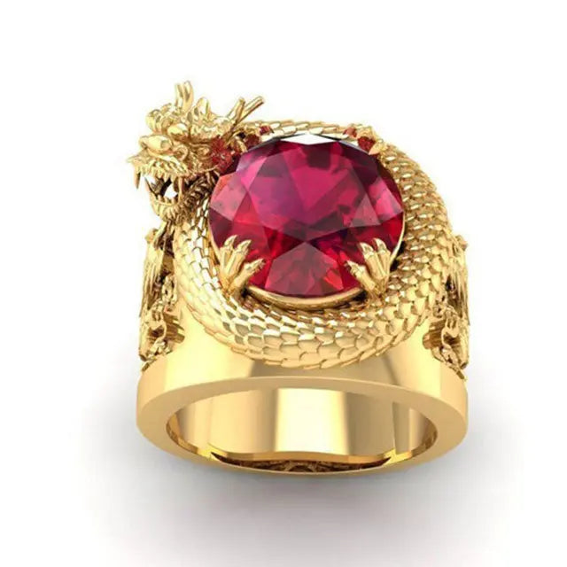 BAGUE DRAGON JǪRMUNGANDR (OR) - Viking Héritage