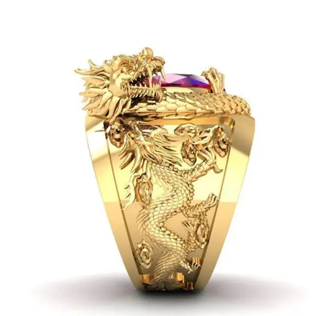 BAGUE DRAGON JǪRMUNGANDR (OR) - Viking Héritage