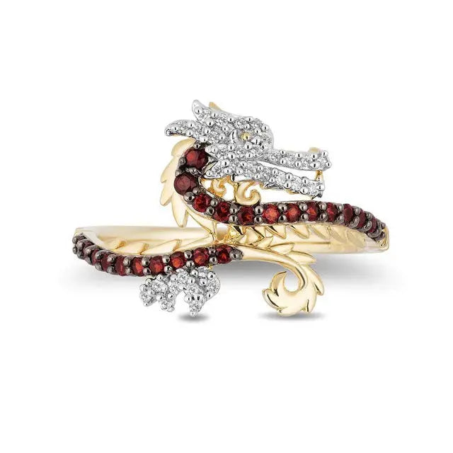 BAGUE DRAGON MAGNIFIQUE (ACIER) - Viking Héritage