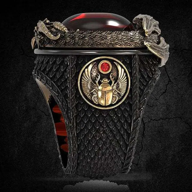 BAGUE DRAGON MIDGARD (ACIER) - Viking Héritage