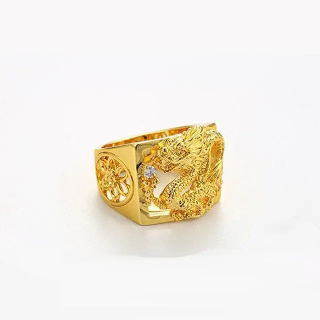 BAGUE DRAGON ROYALE (ACIER) - Viking Héritage