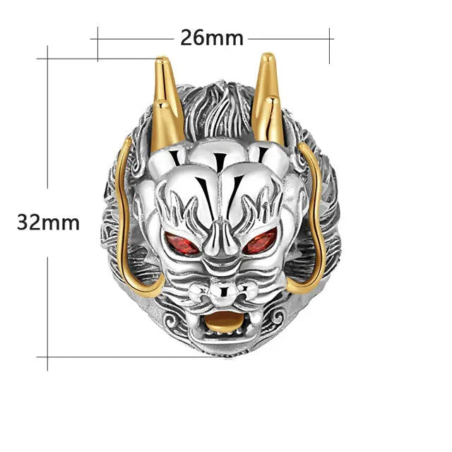 BAGUE DRAGON VIKING OUROBOROS - Viking Héritage