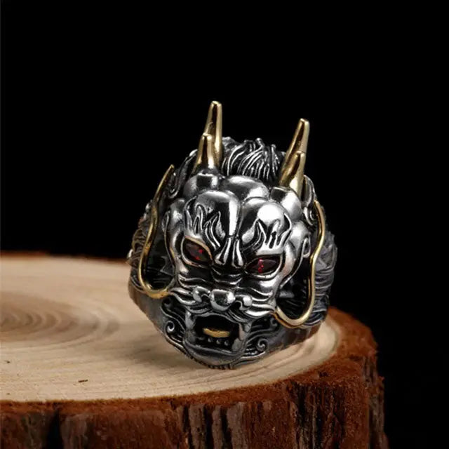 BAGUE DRAGON VIKING OUROBOROS - Viking Héritage