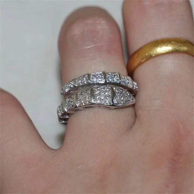 BAGUE ÉCAILLE DE SERPENT (ARGENT) - Viking Héritage