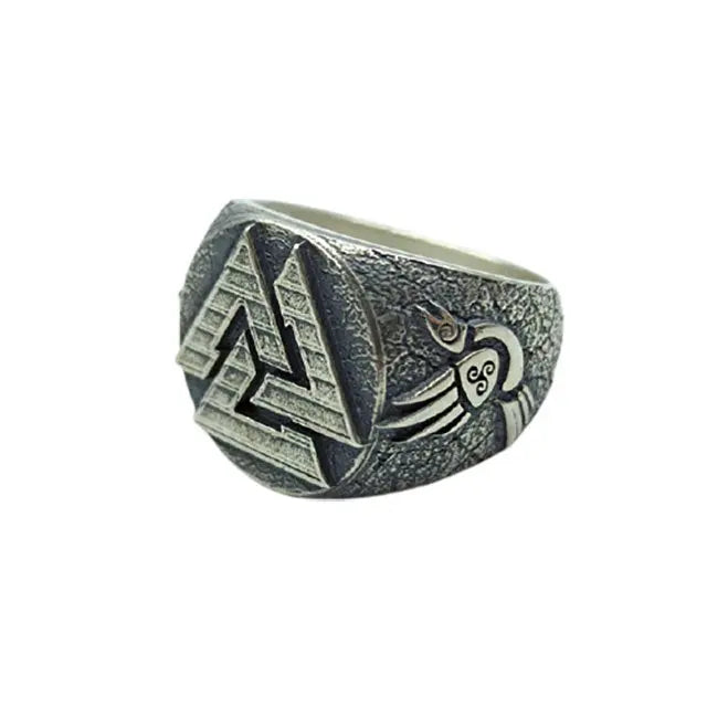 BAGUE FORCE DU VALKNUT (ARGENT MASSIF) - Viking Héritage