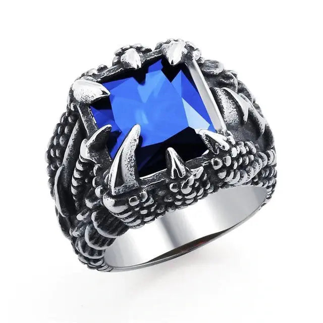 BAGUE GRIFFE DU DRAGON FAFNIR (ACIER) - Viking Héritage