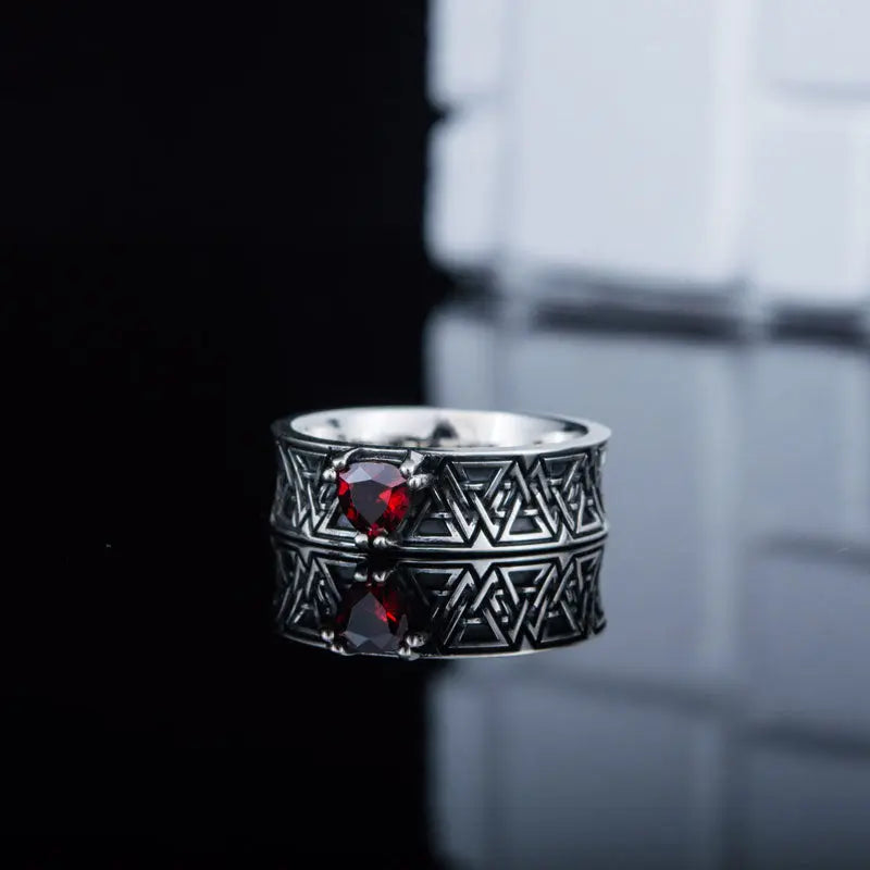 BAGUE JARL VALHALLA (ARGENT) - Viking Héritage