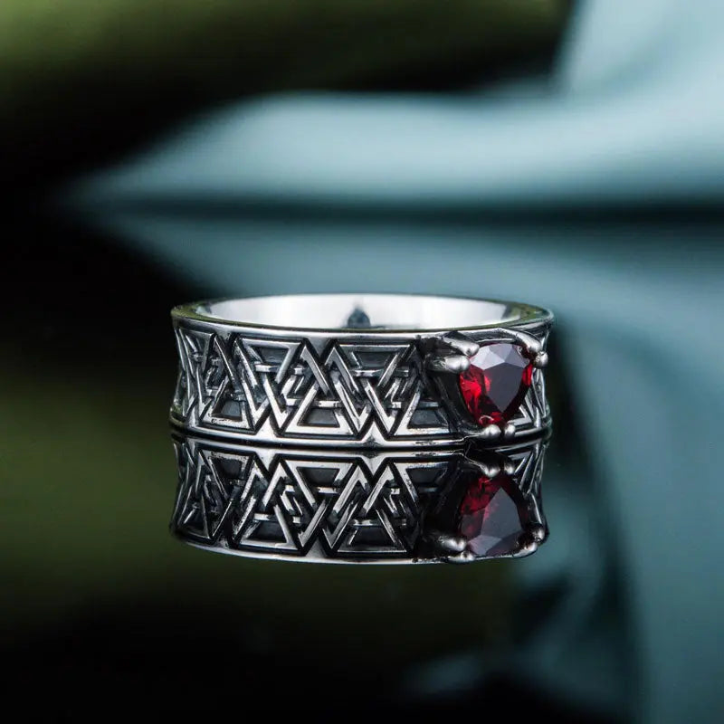 BAGUE JARL VALHALLA (ARGENT) - Viking Héritage