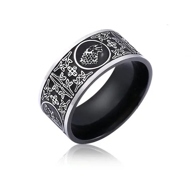 BAGUE LOUP STARK - Viking Héritage