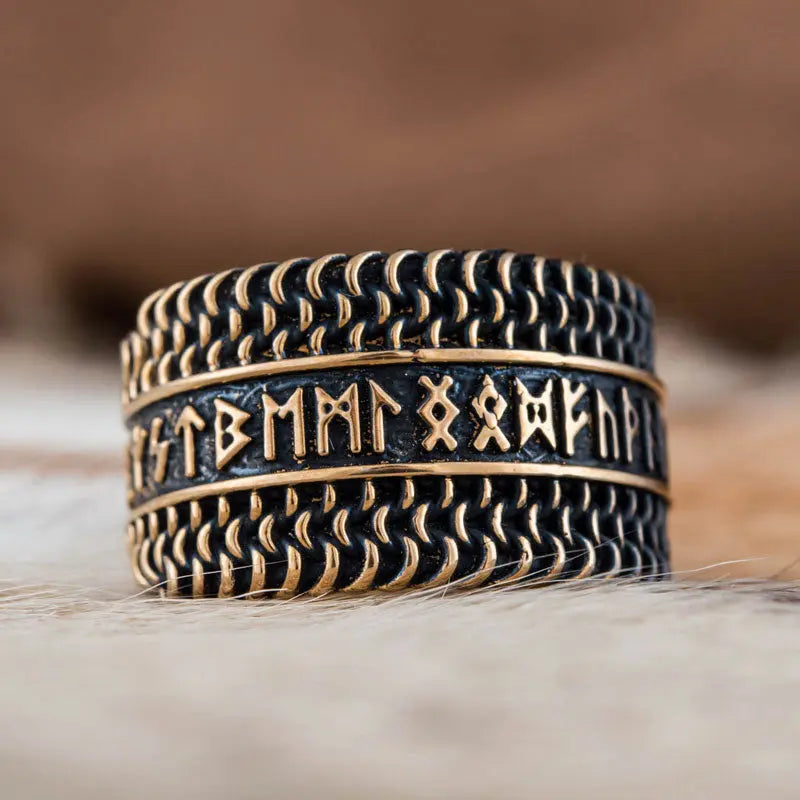 BAGUE RUNIQUE (BRONZE MASSIF) - Viking Héritage