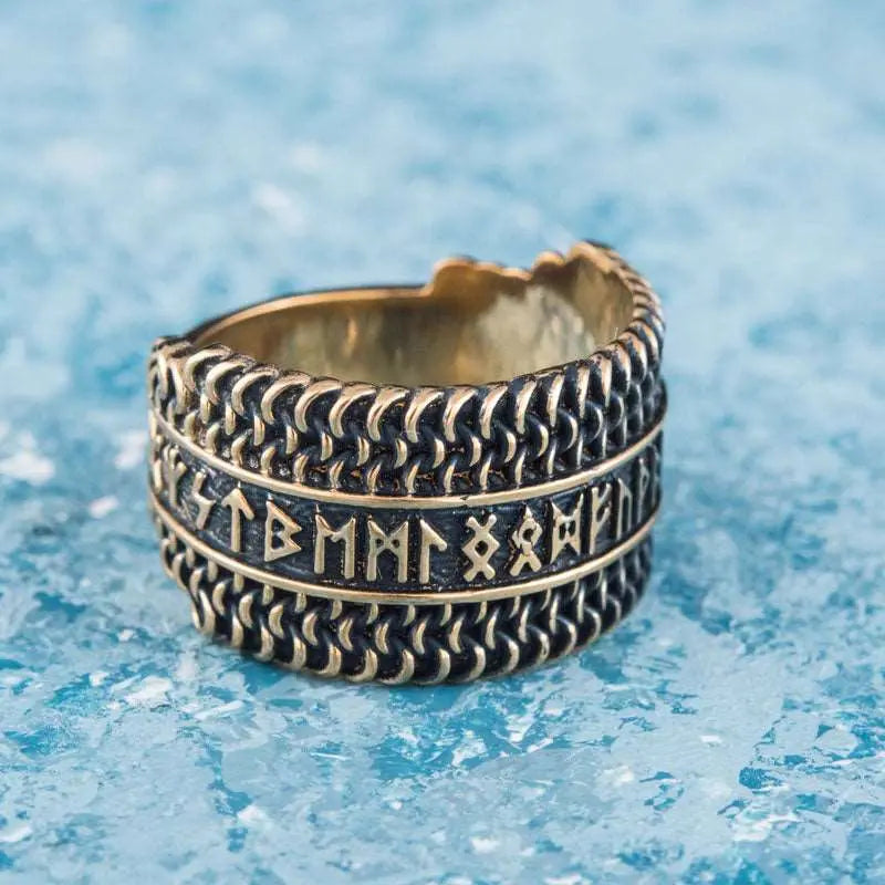 BAGUE RUNIQUE (BRONZE MASSIF) - Viking Héritage
