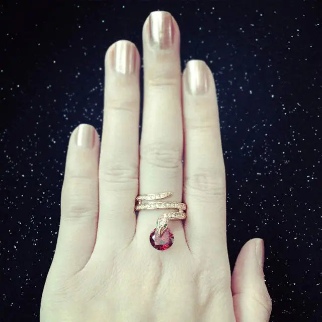 BAGUE SERPENT PRÉCIEUX - Viking Héritage