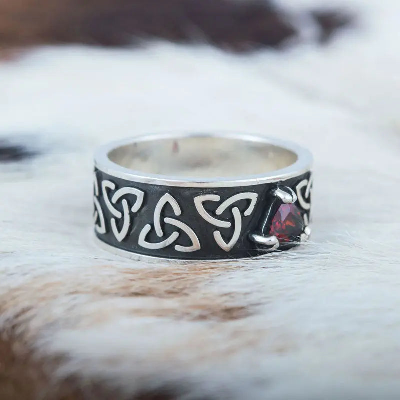 BAGUE TRIQUETRA (ARGENT) - Viking Héritage