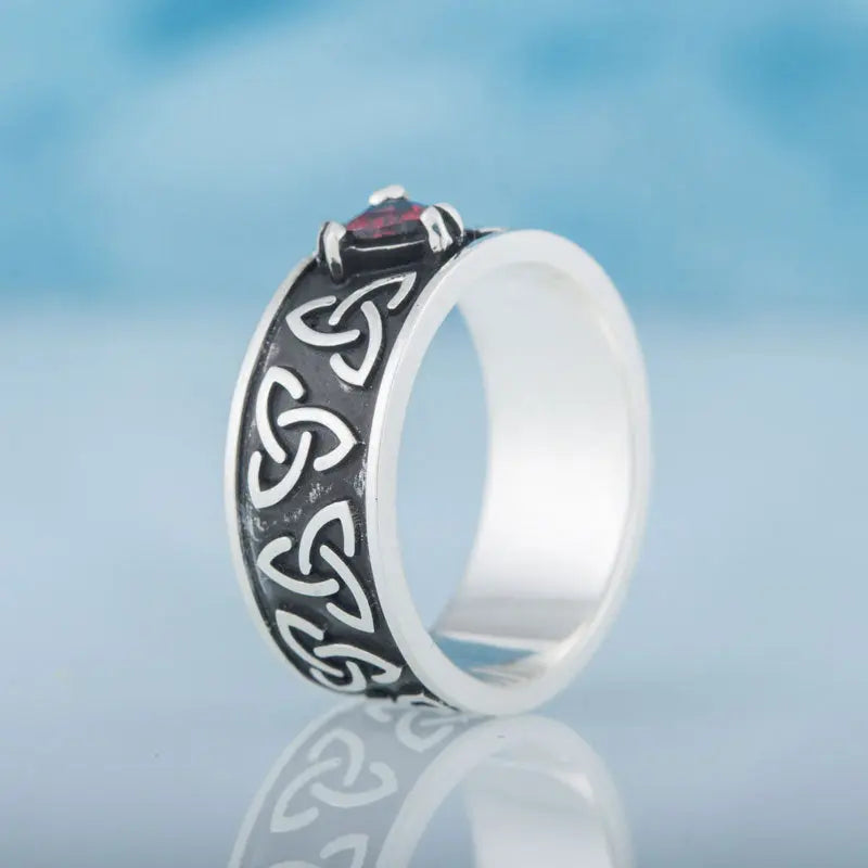 BAGUE TRIQUETRA (ARGENT) - Viking Héritage