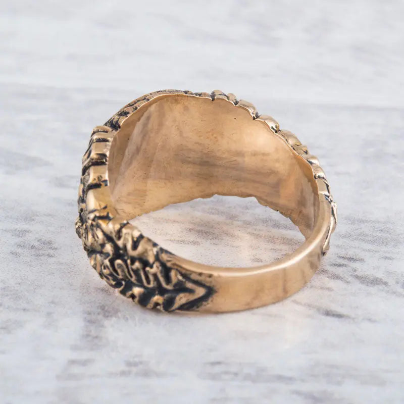 BAGUE VALKNUT (BRONZE MASSIF) - Viking Héritage