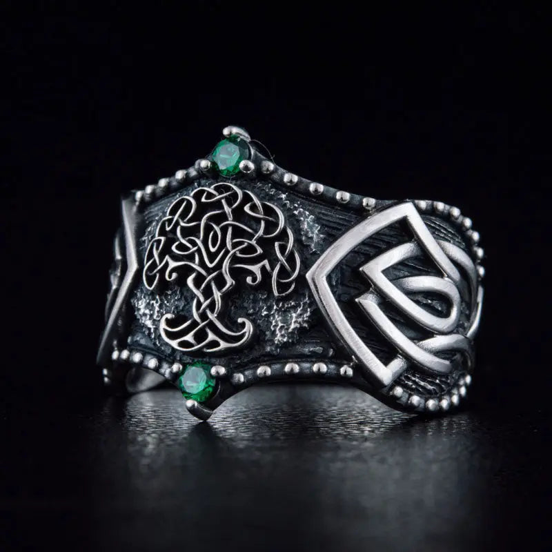 BAGUE VIKING ARBRE DE VIE (ARGENT) - Viking Héritage
