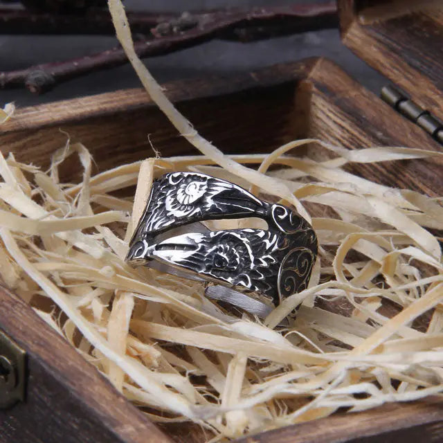 BAGUE VIKING HUGIN ET MUNIN - Viking Héritage