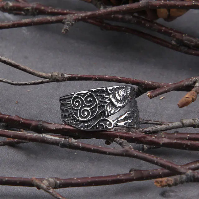 BAGUE VIKING HUGIN ET MUNIN - Viking Héritage