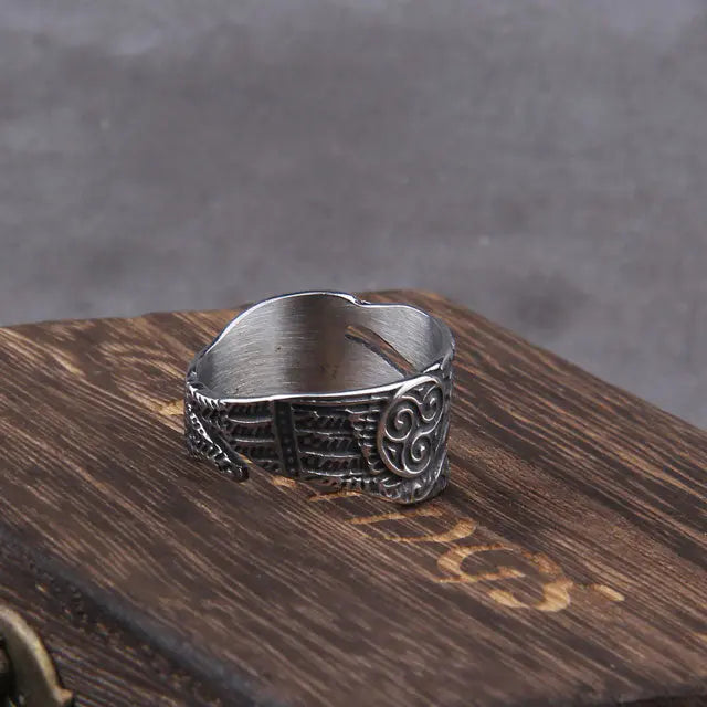 BAGUE VIKING HUGIN ET MUNIN - Viking Héritage