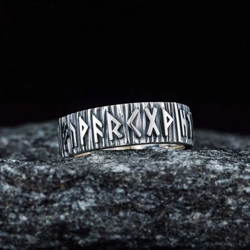 BAGUE VIKING RUNES (ARGENT) - Viking Héritage