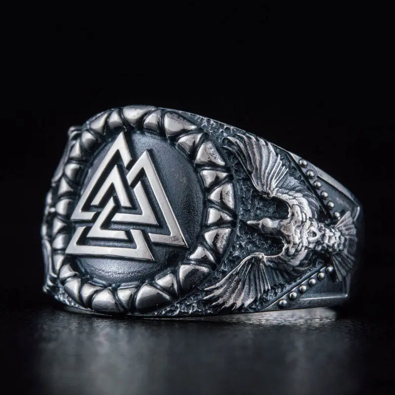 BAGUE VIKING VALKNUT (ARGENT) - Viking Héritage