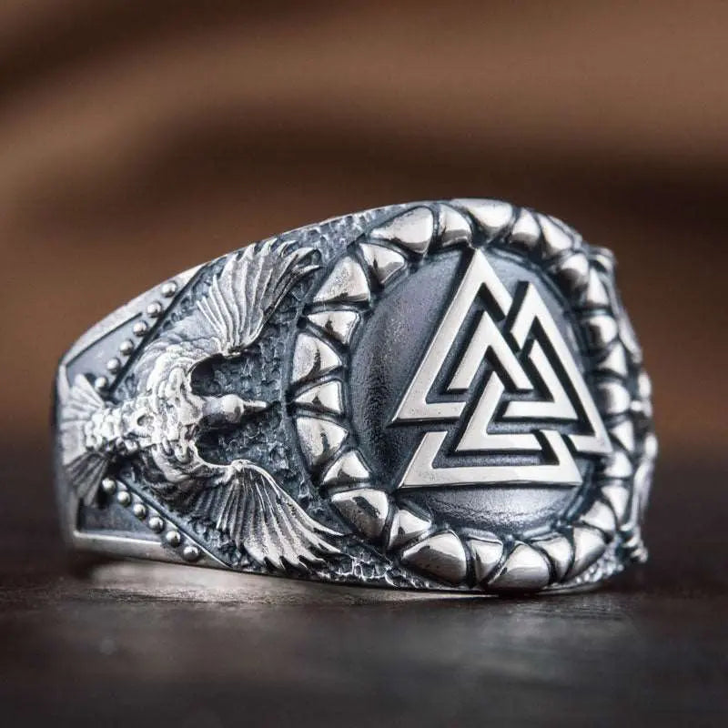 BAGUE VIKING VALKNUT (ARGENT) - Viking Héritage