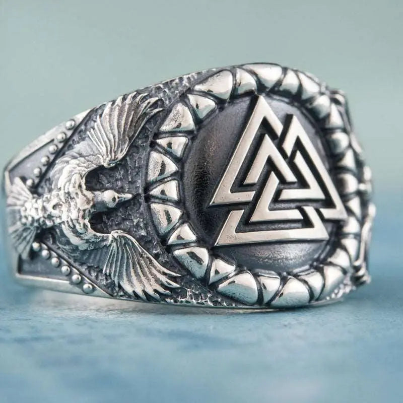 BAGUE VIKING VALKNUT (ARGENT) - Viking Héritage