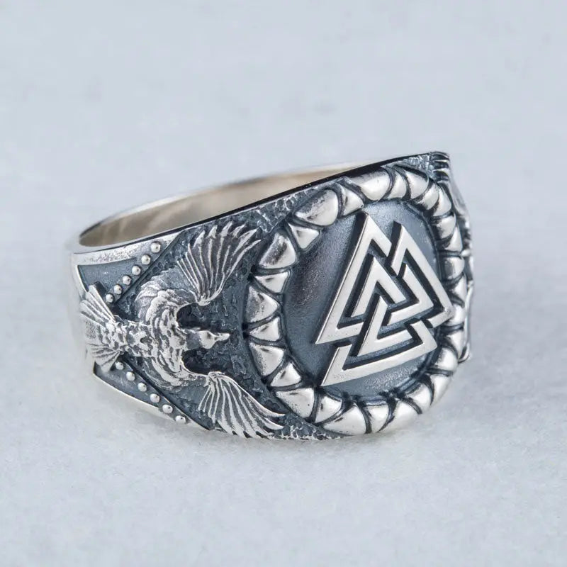 BAGUE VIKING VALKNUT (ARGENT) - Viking Héritage