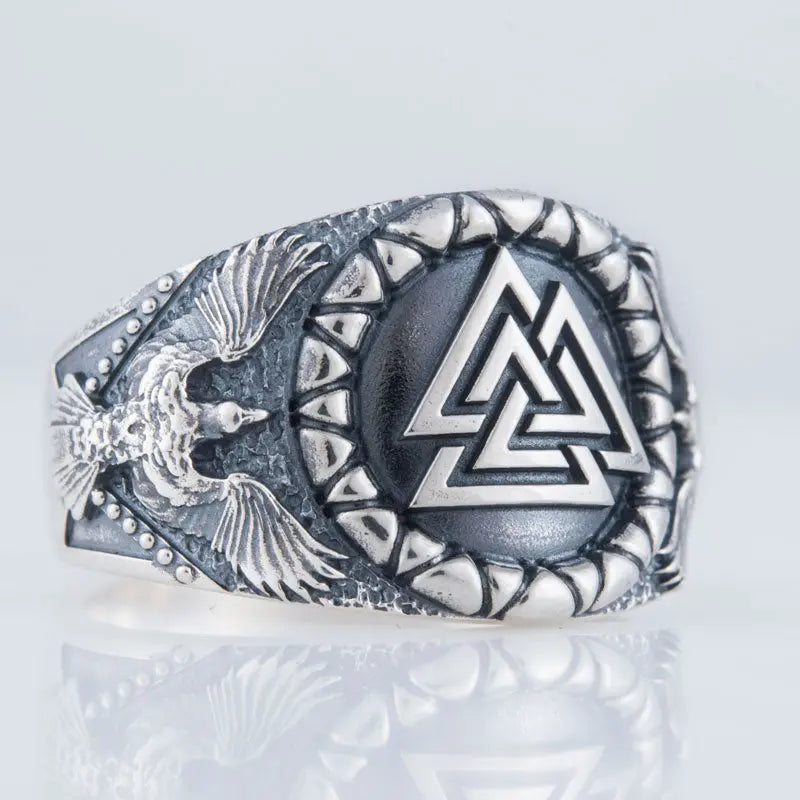 BAGUE VIKING VALKNUT (ARGENT) - Viking Héritage