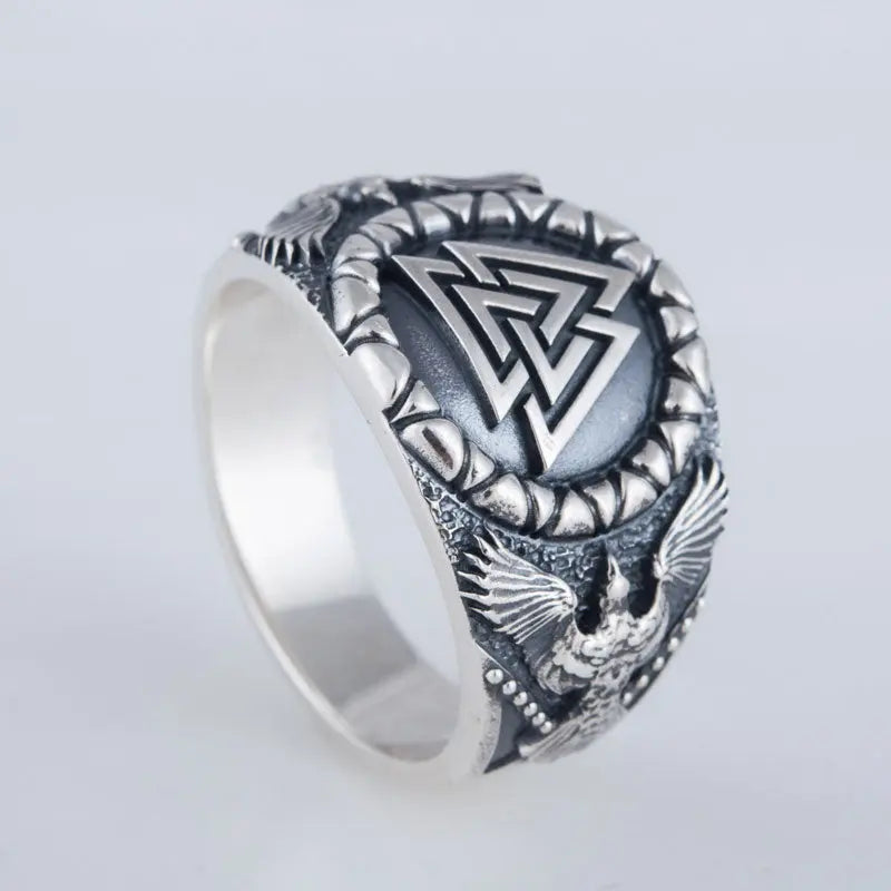 BAGUE VIKING VALKNUT (ARGENT) - Viking Héritage
