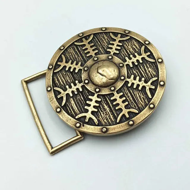 BOUCLE DE CEINTURE VIKING EN BRONZE MASSIF - Viking Héritage