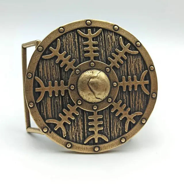 BOUCLE DE CEINTURE VIKING EN BRONZE MASSIF - Viking Héritage