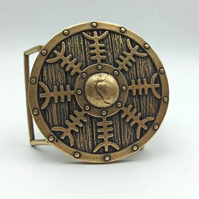 BOUCLE DE CEINTURE VIKING EN BRONZE MASSIF - Viking Héritage