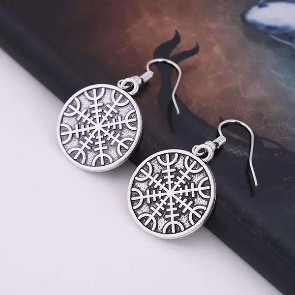 BOUCLES D'OREILLES AEGISHJALMUR - Viking Héritage