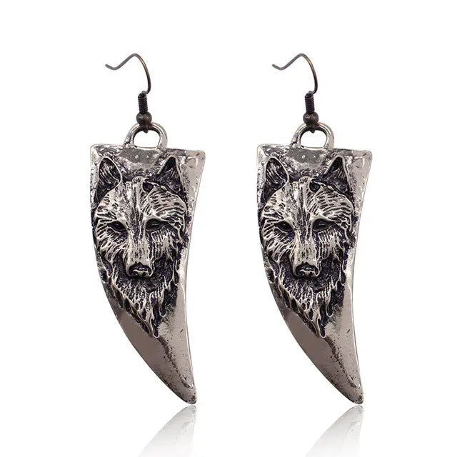 BOUCLES D'OREILLES LOUP - Viking Héritage