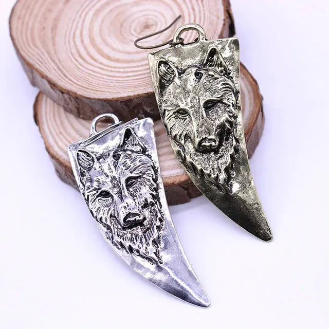 BOUCLES D'OREILLES LOUP - Viking Héritage
