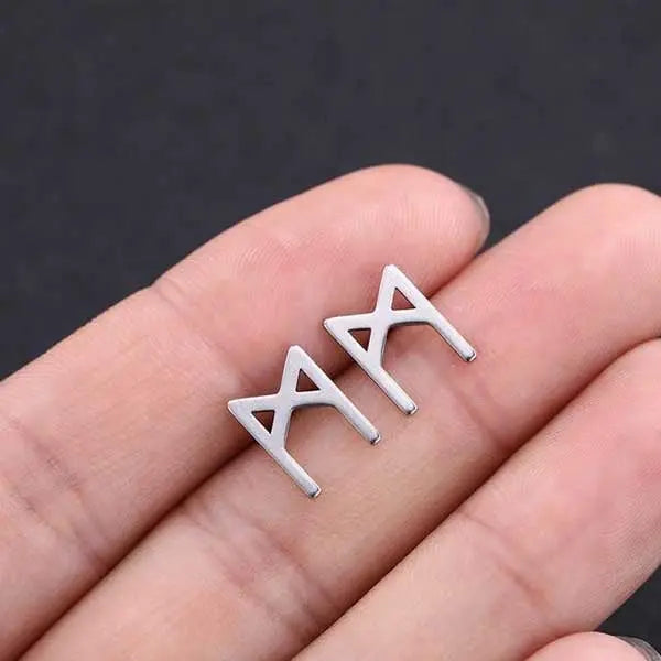 BOUCLES D'OREILLES RUNE MANNAZ - Viking Héritage
