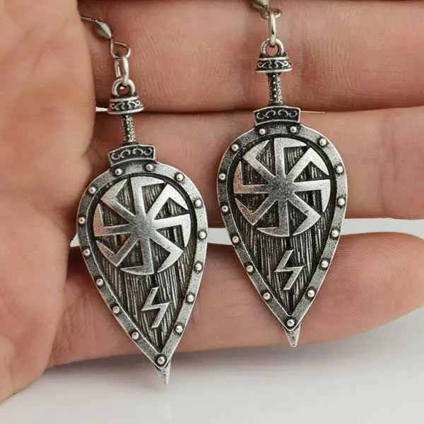 BOUCLES D'OREILLES SOLEIL PAGAN - Viking Héritage