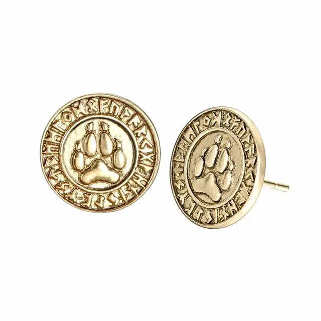 BOUCLES D&#39;OREILLES VIKING PATTES D&#39;OURS - Viking Héritage