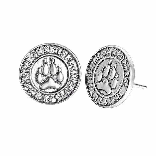 BOUCLES D'OREILLES VIKING PATTES D'OURS - Viking Héritage