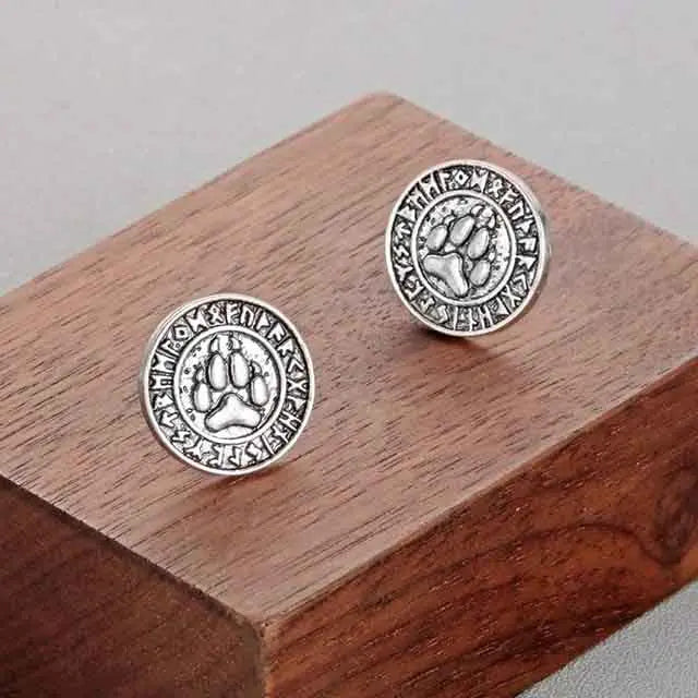 BOUCLES D'OREILLES VIKING PATTES D'OURS - Viking Héritage