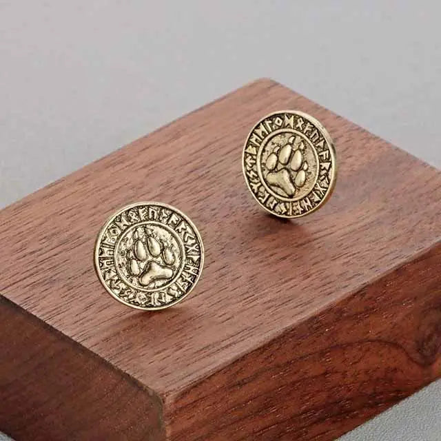 BOUCLES D'OREILLES VIKING PATTES D'OURS - Viking Héritage