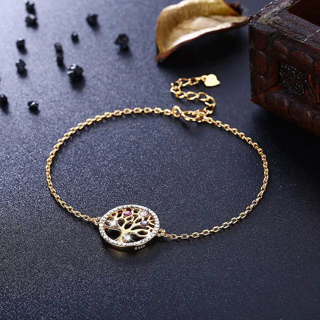 BRACELET ARBRE DE VIE 9 MONDES (ARGENT) - Viking Héritage