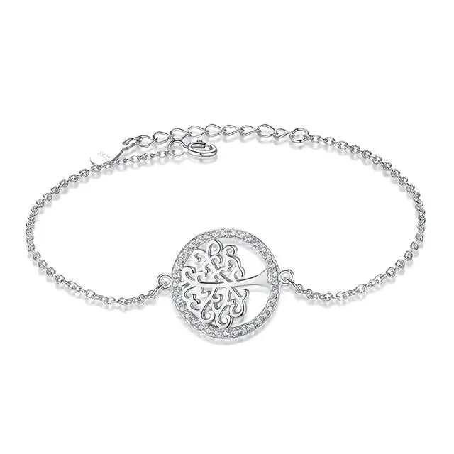 BRACELET ARBRE DE VIE FIN (ARGENT) - Viking Héritage