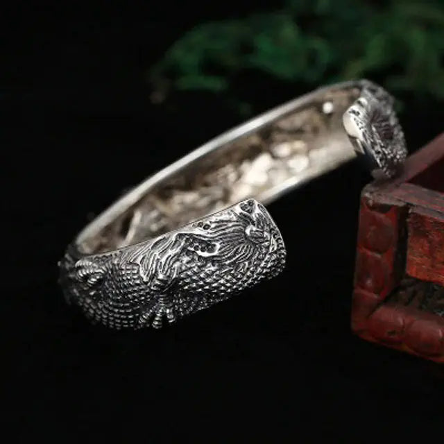 BRACELET DRAGON ARGENT - Viking Héritage