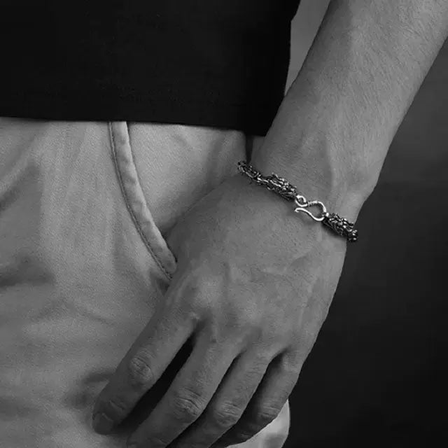 BRACELET DRAGON EN ARGENT - Viking Héritage